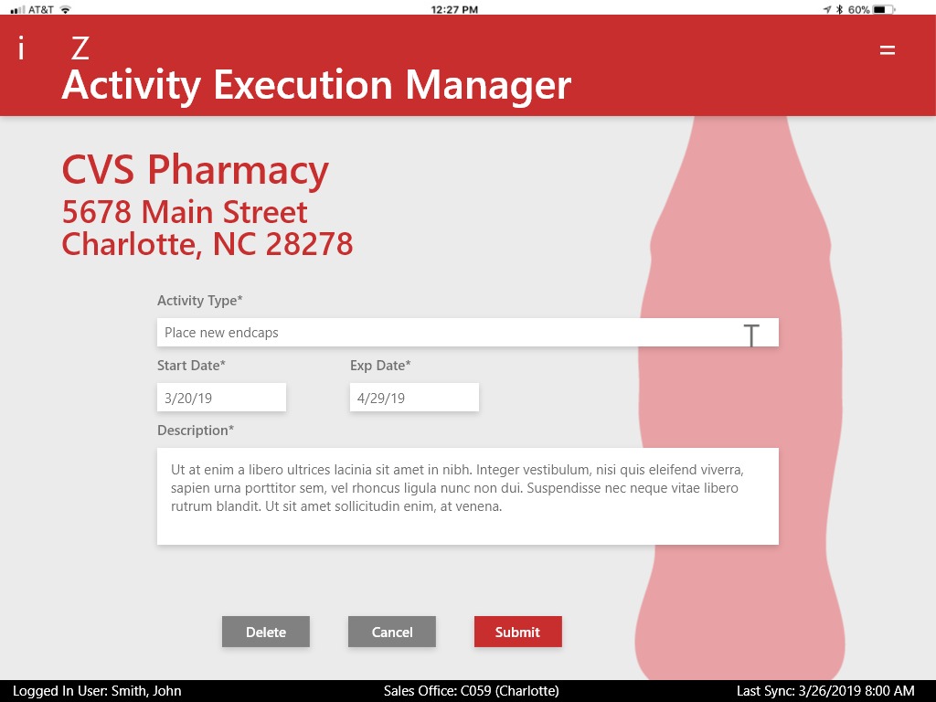 Task maker create activity form